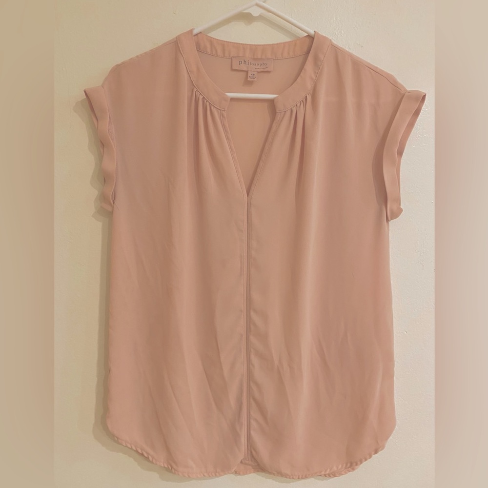 Philosophy Republic Clothing shell pink blouse